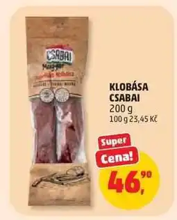 Penny Market Klobása Csabai nabídka