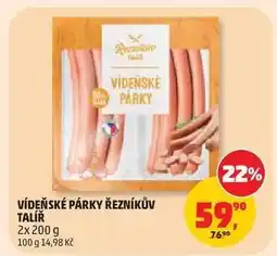 Penny Market VÍDEŇSKÉ PÁRKY ŘEZNÍKŮV TALÍŘ nabídka