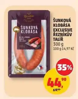 Penny Market Šunková klobása Exclusive Řezníkův talíř nabídka