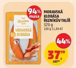 Penny Market MORAVSKÁ KLOBÁSA ŘEZNÍKŮV TALÍŘ nabídka