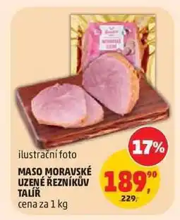 Penny Market MASO MORAVSKÉ UZENÉ ŘEZNÍKŮV TALÍŘ nabídka