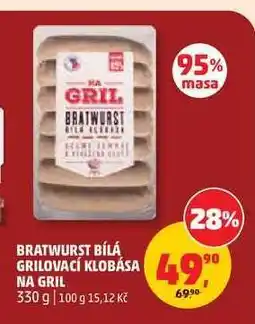 Penny Market BRATWURST BÍLÁ GRILOVACÍ KLOBÁSA NA GRIL nabídka