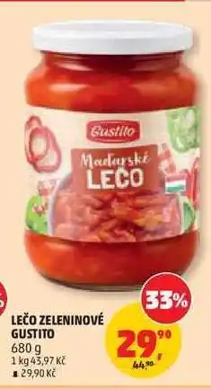 Penny Market LEČO ZELENINOVÉ GUSTITO nabídka
