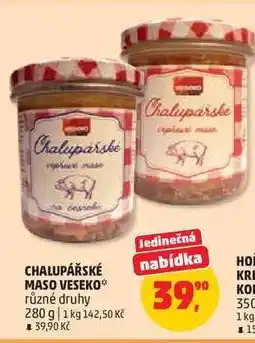 Penny Market CHALUPÁŘSKÉ MASO VESEKO nabídka