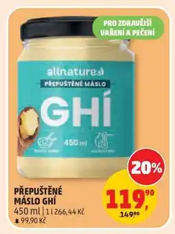 Penny Market PŘEPUŠTĚNÉ MÁSLO GHÍ nabídka