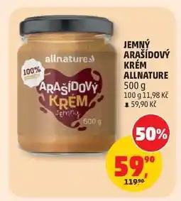 Penny Market JEMNÝ ARAŠÍDOVÝ KRÉM Allnature nabídka