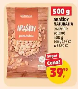 Penny Market ARAŠÍDY NATURALIA pražené solené nabídka