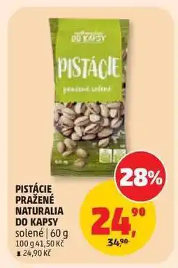 Penny Market PISTÁCIE PRAŽENÉ NATURALIA DO KAPSY nabídka