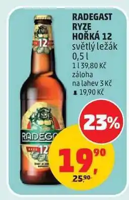 Penny Market Radegast Ryze Hořká 12 světlý ležák 0,5 l nabídka