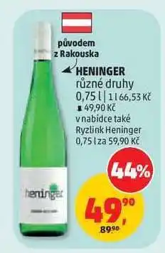 Penny Market HENINGER různé druhy nabídka
