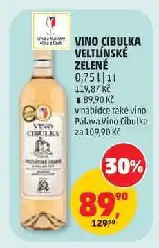 Penny Market VINO CIBULKA Veltlínské zelené nabídka