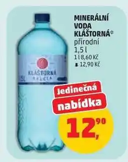 Penny Market MINERÁLNÍ VODA KLÁŠTORNÁ nabídka