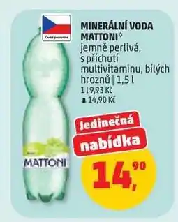 Penny Market MINERÁLNÍ VODA MATTONI nabídka