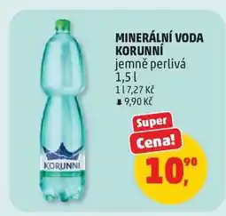 Penny Market MINERÁLNÍ VODA KORUNNÍ jemně perlivá 1,5 l nabídka