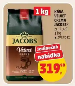 Penny Market Káva Velvet Crema Jacobs nabídka