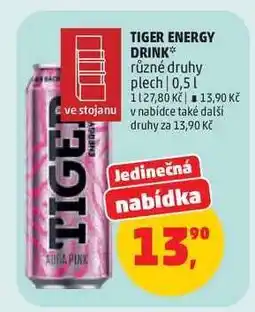 Penny Market Tiger Energy drink nabídka