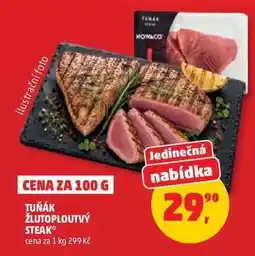 Penny Market Tuňák žlutoploutvý – steak nabídka