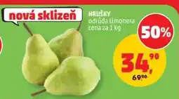 Penny Market Hrušky odrůda Limonera nabídka