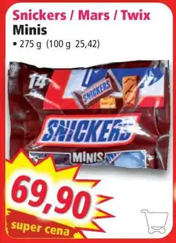 Norma Snickers / Mars / Twix Minis nabídka