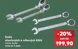 Kaufland Sada otevřených a očkových klíčů nabídka