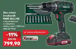 Kaufland Aku vrtací šroubovák PABS 20-Li G8 nabídka