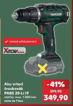 Kaufland Aku vrtačí šroubovák PABS 20-Li I9 nabídka