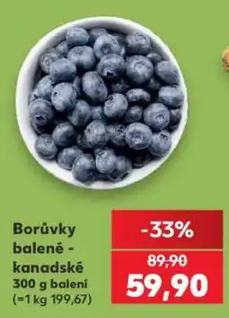 Kaufland Borůvky balené - kanadské nabídka