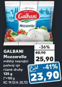 Kaufland Galbani mozzarella nabídka