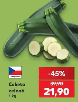 Kaufland Cuketa zelená nabídka
