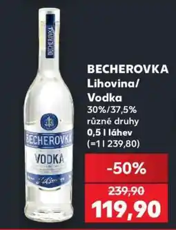 Kaufland BECHEROVKA Lihovina/Vodka nabídka