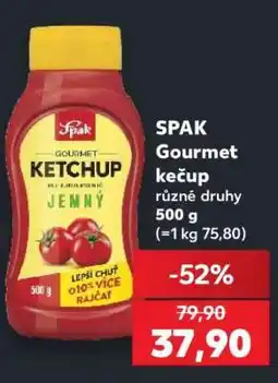 Kaufland Spak Gourmet kečup nabídka