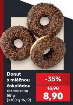 Kaufland Donut s mléčnou čokoládou nabídka
