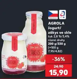 Kaufland AGROLA Jogurt/zákys ve skle nabídka