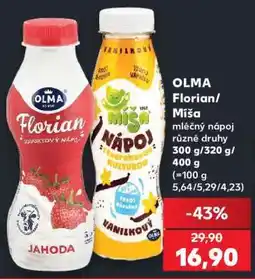 Kaufland OLMA Florian/Míša mléčný nápoj nabídka