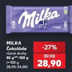 Kaufland Milka Čokoláda nabídka