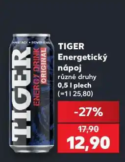Kaufland TIGER Energetický nápoj nabídka