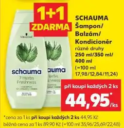 Kaufland SCHAUMA Šampon/Balzám/Kondicionér nabídka