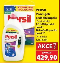 Kaufland PERSIL Prací gel/prášek/ kapsle nabídka