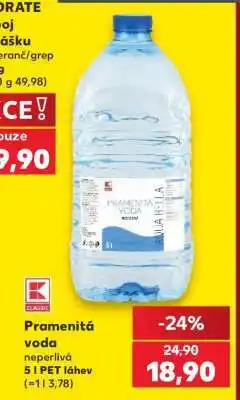 Kaufland Pramenitá voda nabídka