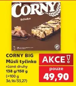 Kaufland CORNY BIG Müsli tyčinka nabídka