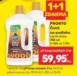 Kaufland PRONTO Čistič na podlahu nabídka