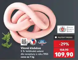 Kaufland Vinná klobása nabídka