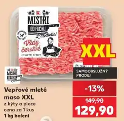 Kaufland Vepřové mleté maso XXL nabídka