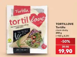 Kaufland TORTILLOVE Tortilla nabídka