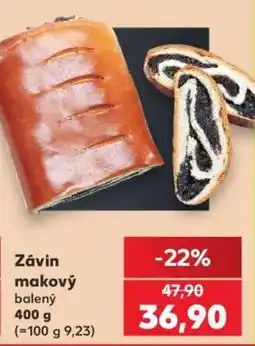 Kaufland Závin makový balený 400 g nabídka