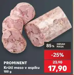 Kaufland PROMINENT Krůtí maso v aspiku 100 g nabídka