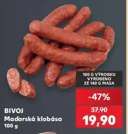 Kaufland BIVOJ Maďarská klobása nabídka