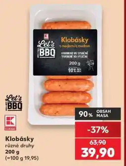 Kaufland Klobásky nabídka