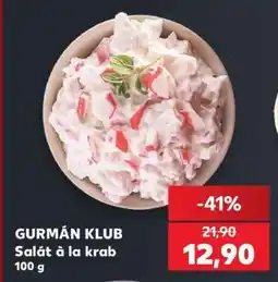 Kaufland Gurmán Klub Salát à la krab nabídka