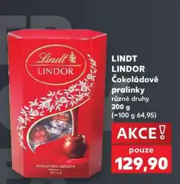 Kaufland LINDT LINDOR Čokoládové pralinky nabídka